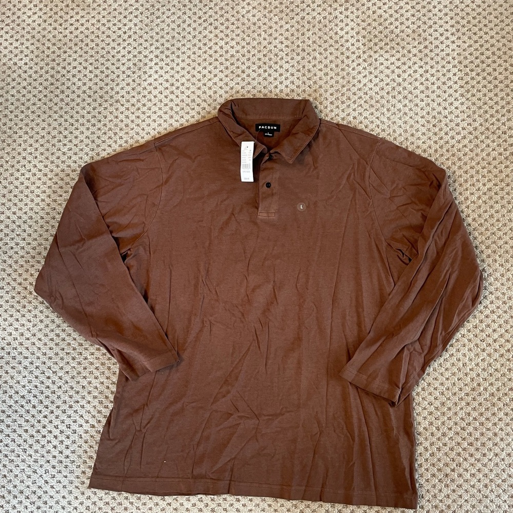 Mens button up tee